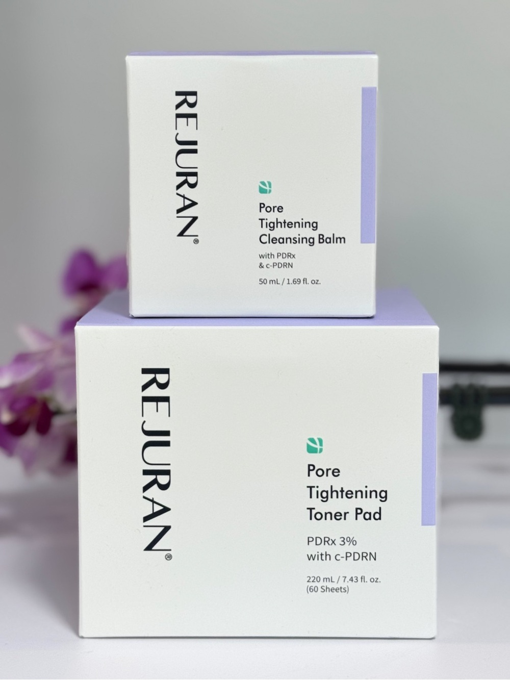 REJURAN Pore Tightening Toner Pads + Cleansing Balm Bundle NEW SEALED K-Beauty